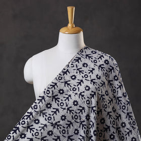  Blue Cotton Kutch Batik Print Fabric