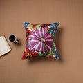 Kashmiri Crewel Hand Embroidery Cushion Cover (16 x 16 in) 11