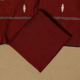 Beige - Sambalpuri Ikat Handloom Cotton 3pc Unstitched Dress Material 01