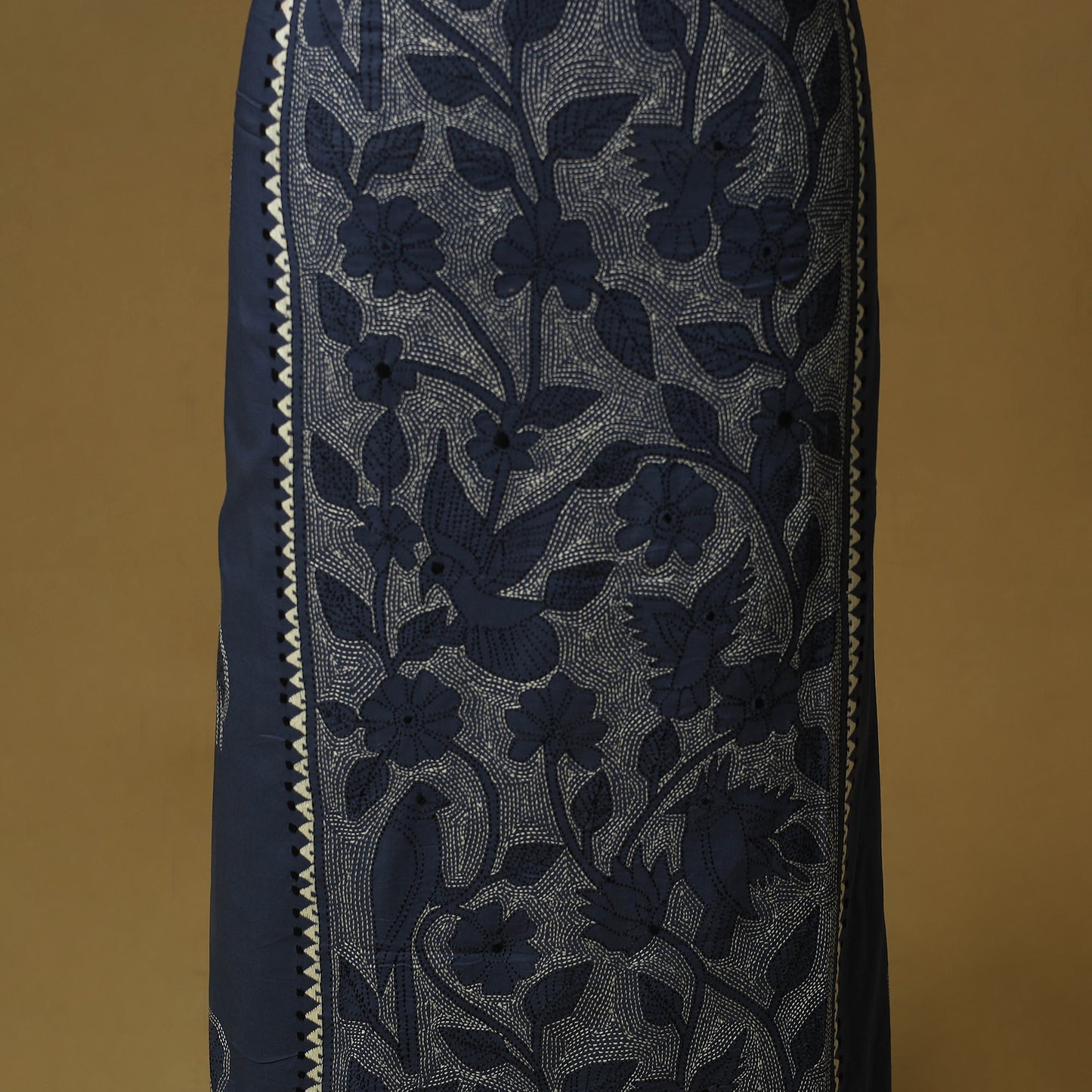 Bengal Kantha Hand Embroidered Unstitched Kurta Material (2.75M) 14