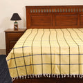 Yellow - single handloom cotton bed sheet (90 x 60 in) 90