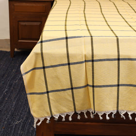 Yellow - single handloom cotton bed sheet (90 x 60 in) 90