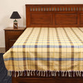 Yellow - single handloom cotton bed sheet (90 x 60 in) 91