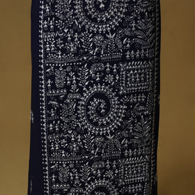 Bengal Kantha Hand Embroidered Unstitched Kurta Material (2.75M) 10