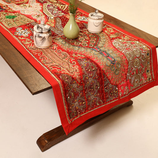 Banjara Vintage Embroidery Table Runner (80 x 22 in) 03