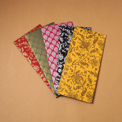 Floral Print Handcrafted Notecards with Envelopes (Set of 5) 29