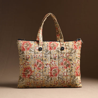 quilted cotton hand bag