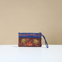 Kashmiri Embroidery Leather Clutch