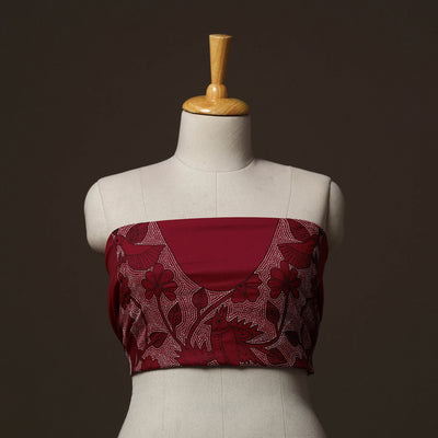 Bengal Kantha Hand Embroidered Cotton Blouse Piece 67