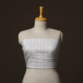 Bengal Kantha Hand Embroidered Cotton Blouse Piece 03