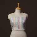 Bengal Kantha Hand Embroidered Cotton Blouse Piece 05