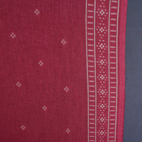 Red Prewashed Cotton Jacquard Fabric
