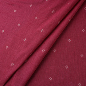 Red Prewashed Cotton Jacquard Fabric