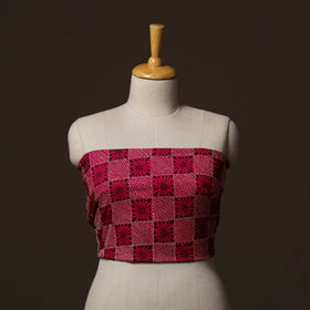 Bengal Kantha Hand Embroidered Cotton Blouse Piece 11