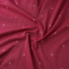 Red Prewashed Cotton Jacquard Fabric