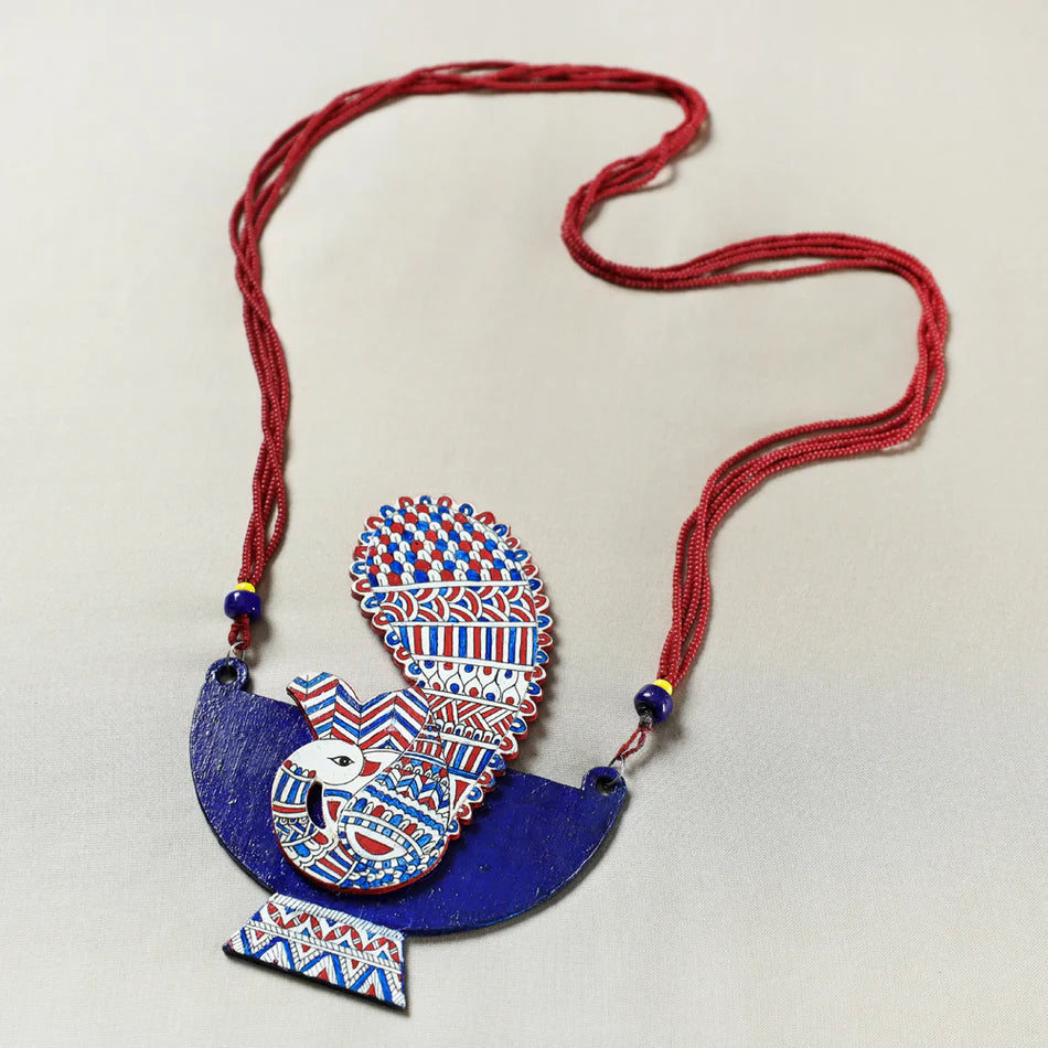 Madhubani Painted Necklace