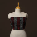 Bengal Kantha Hand Embroidered Cotton Blouse Piece 18