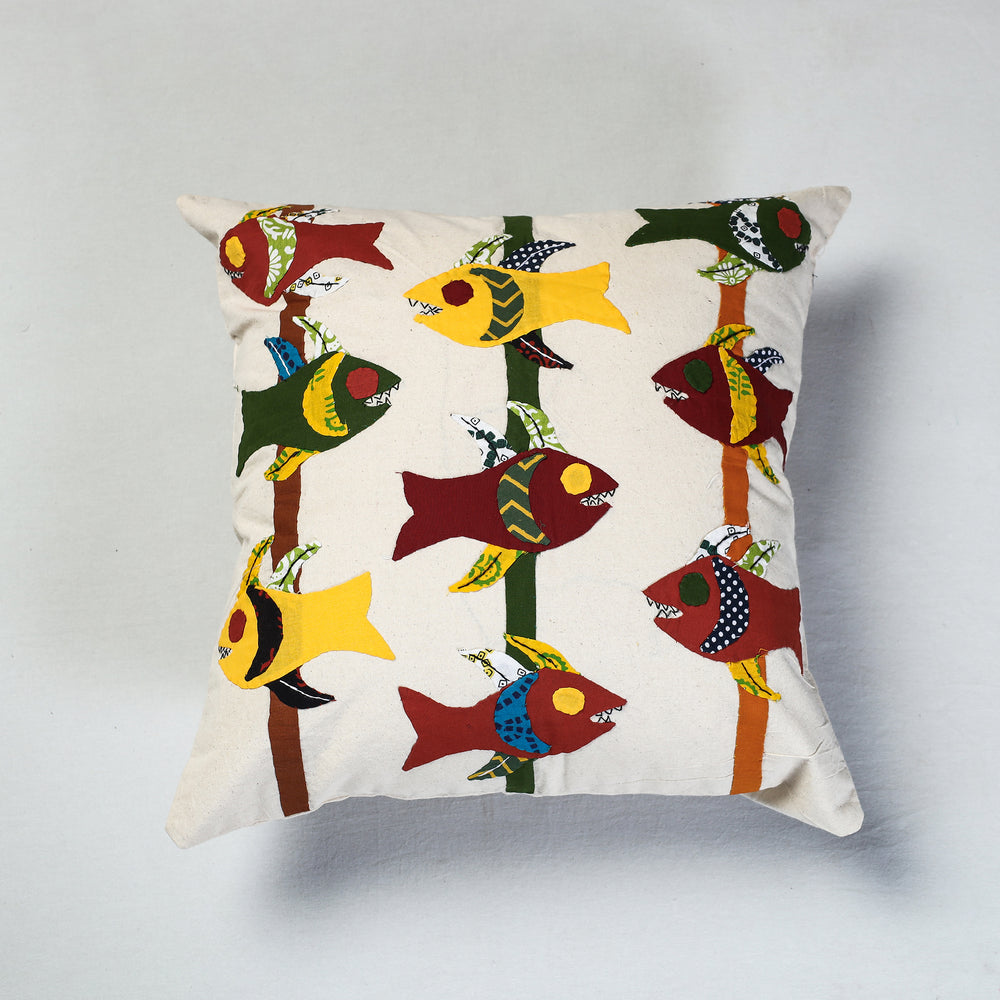 Applique Work Cushion Cover