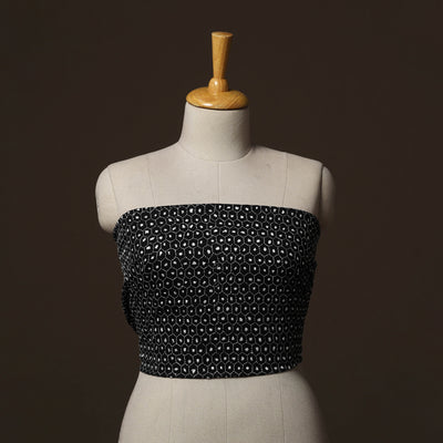 Bengal Kantha Hand Embroidered Cotton Blouse Piece 23