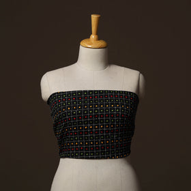 Bengal Kantha Hand Embroidered Cotton Blouse Piece 25