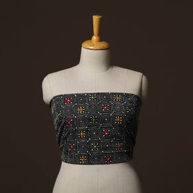 Bengal Kantha Hand Embroidered Cotton Blouse Piece 26