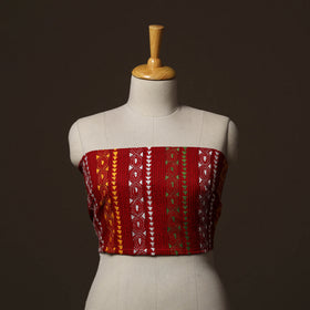 Bengal Kantha Hand Embroidered Cotton Blouse Piece 30