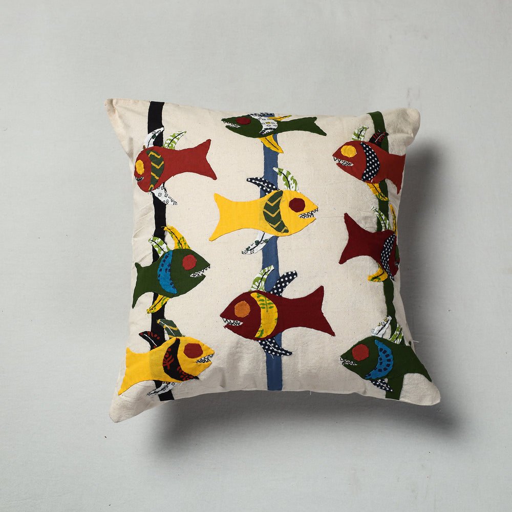 Applique Work Cushion Cover