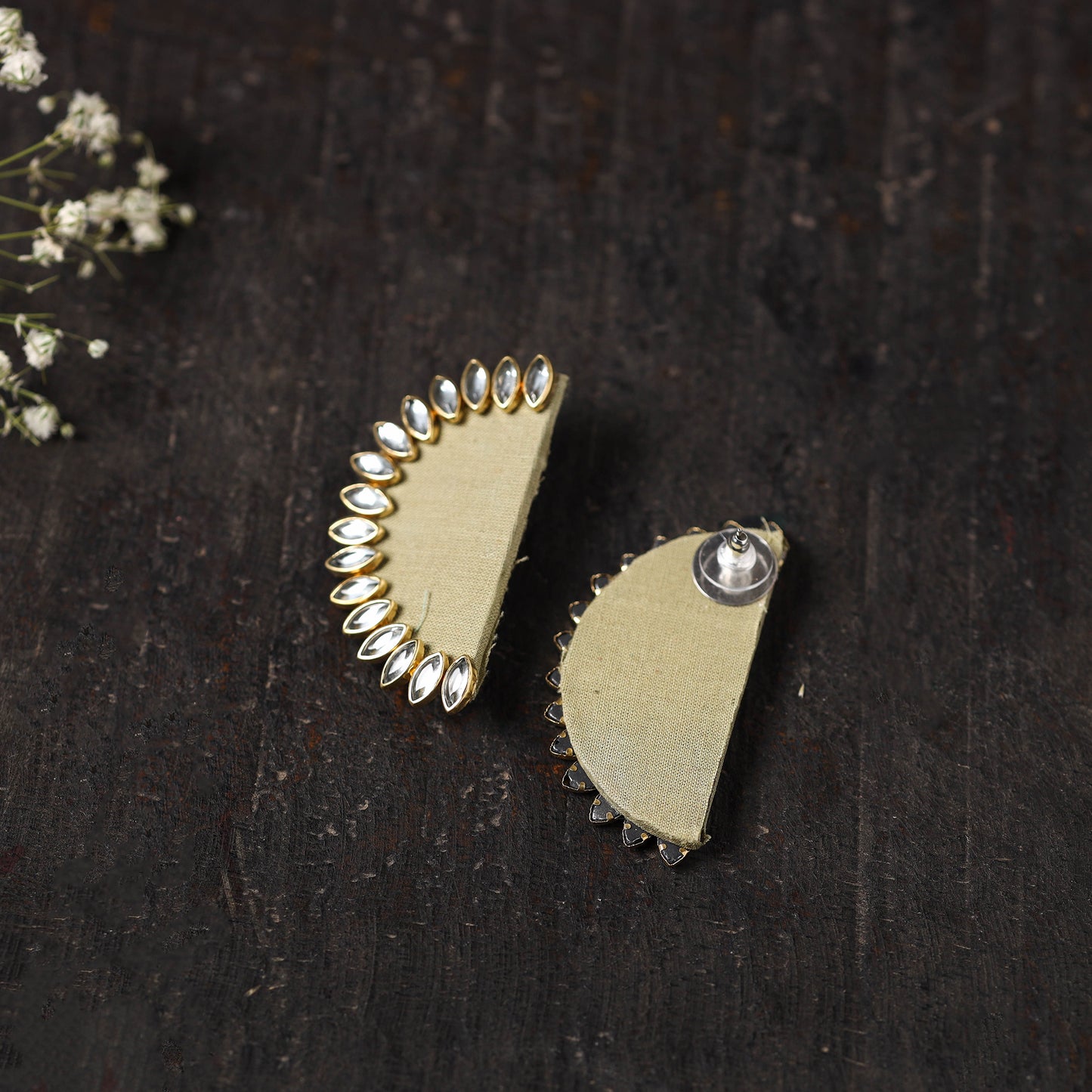 Nidha Stone Work Fabart Earrings Online