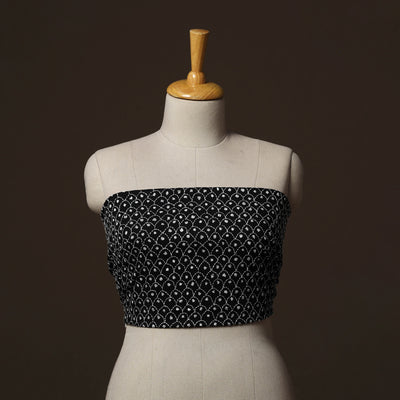 Bengal Kantha Hand Embroidered Cotton Blouse Piece 34