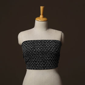 Bengal Kantha Hand Embroidered Cotton Blouse Piece 34