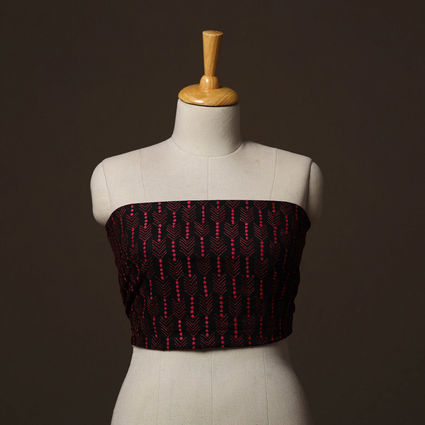 Bengal Kantha Hand Embroidered Cotton Blouse Piece 36