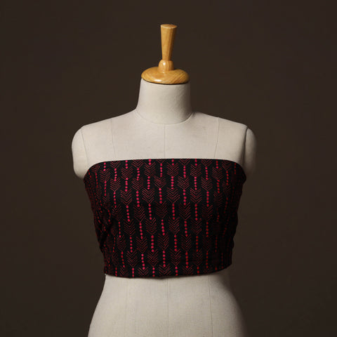 Bengal Kantha Hand Embroidered Cotton Blouse Piece 36