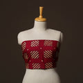 Bengal Kantha Hand Embroidered Cotton Blouse Piece 38