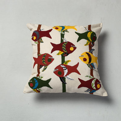 Applique Work Cushion Cover