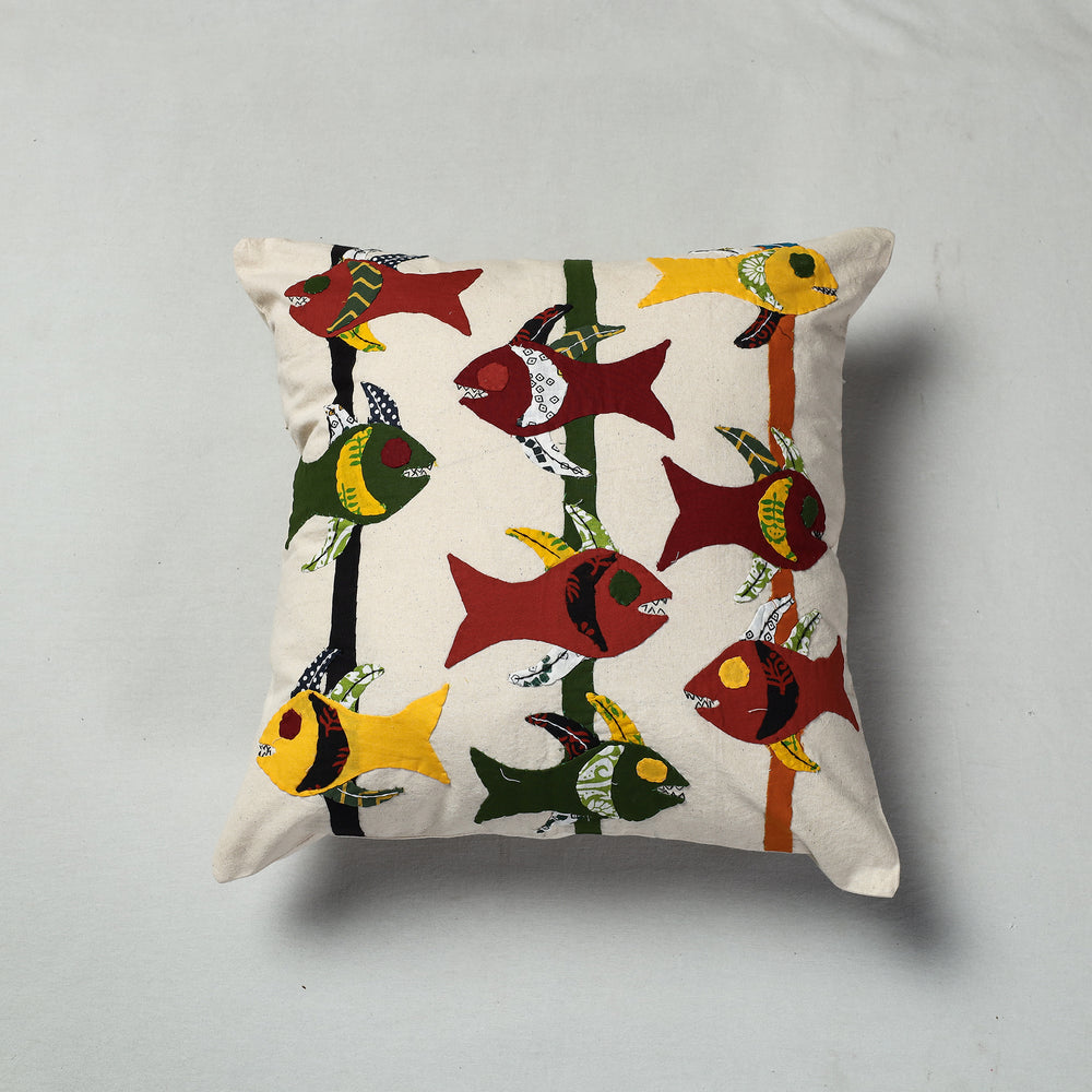 Applique Work Cushion Cover