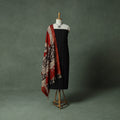 Jacquard Woven Cotton 2pc Unstitched Dress Material Kurta Set with Jewellery 11