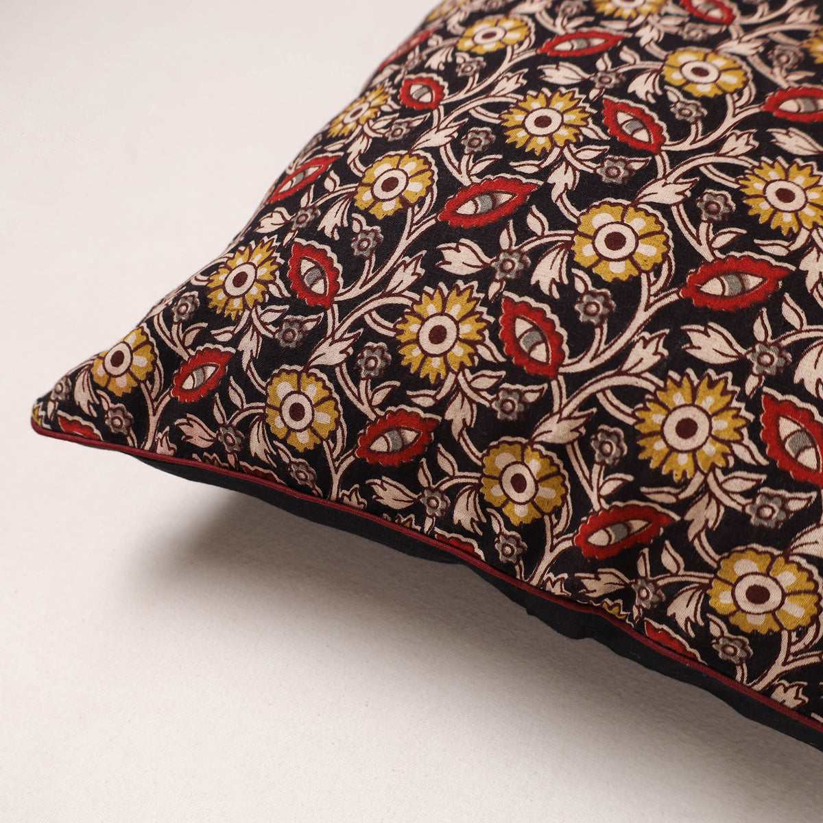 Kalamkari Print Cushion Cover (16 x 16 in) 168