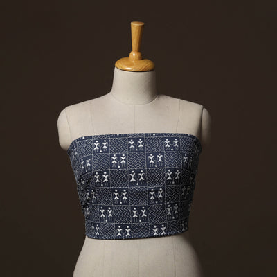 Bengal Kantha Hand Embroidered Cotton Blouse Piece 45