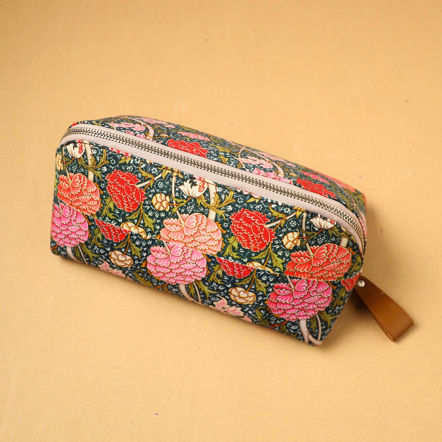 Multicolor - Floral Print Handcrafted Multipurpose Toiletry Pouch 49