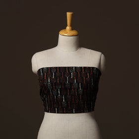 Bengal Kantha Hand Embroidered Cotton Blouse Piece 46