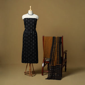 Sambalpuri Ikat Handloom Cotton 3pc Unstitched Dress Material 20