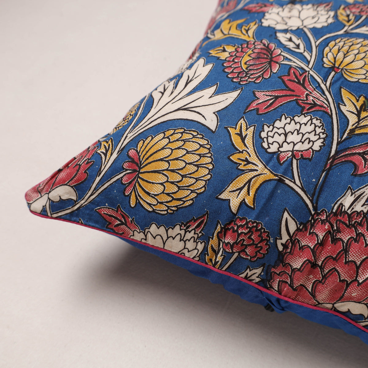 Kalamkari Print Cushion Cover (16 x 16 in) 169