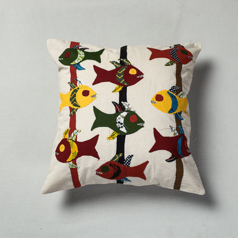 Applique Work Cushion Cover