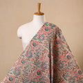 Multicolor Block Print Cotton Sanganeri Fabric
