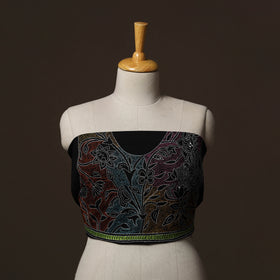 Bengal Kantha Hand Embroidered Cotton Blouse Piece 49