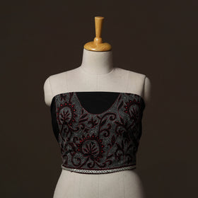 Bengal Kantha Hand Embroidered Cotton Blouse Piece 50