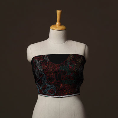 Bengal Kantha Hand Embroidered Cotton Blouse Piece 52
