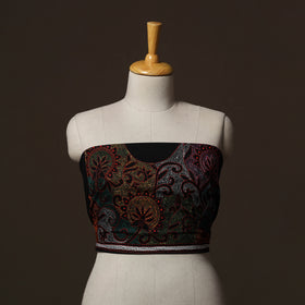 Bengal Kantha Hand Embroidered Cotton Blouse Piece 53