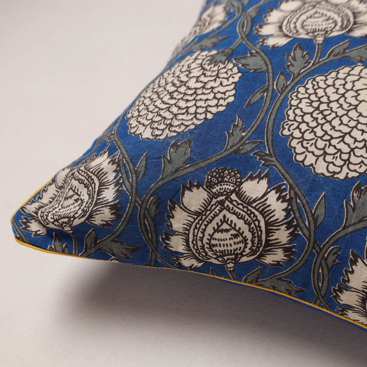 Kalamkari Print Cushion Cover (16 x 16 in) 173