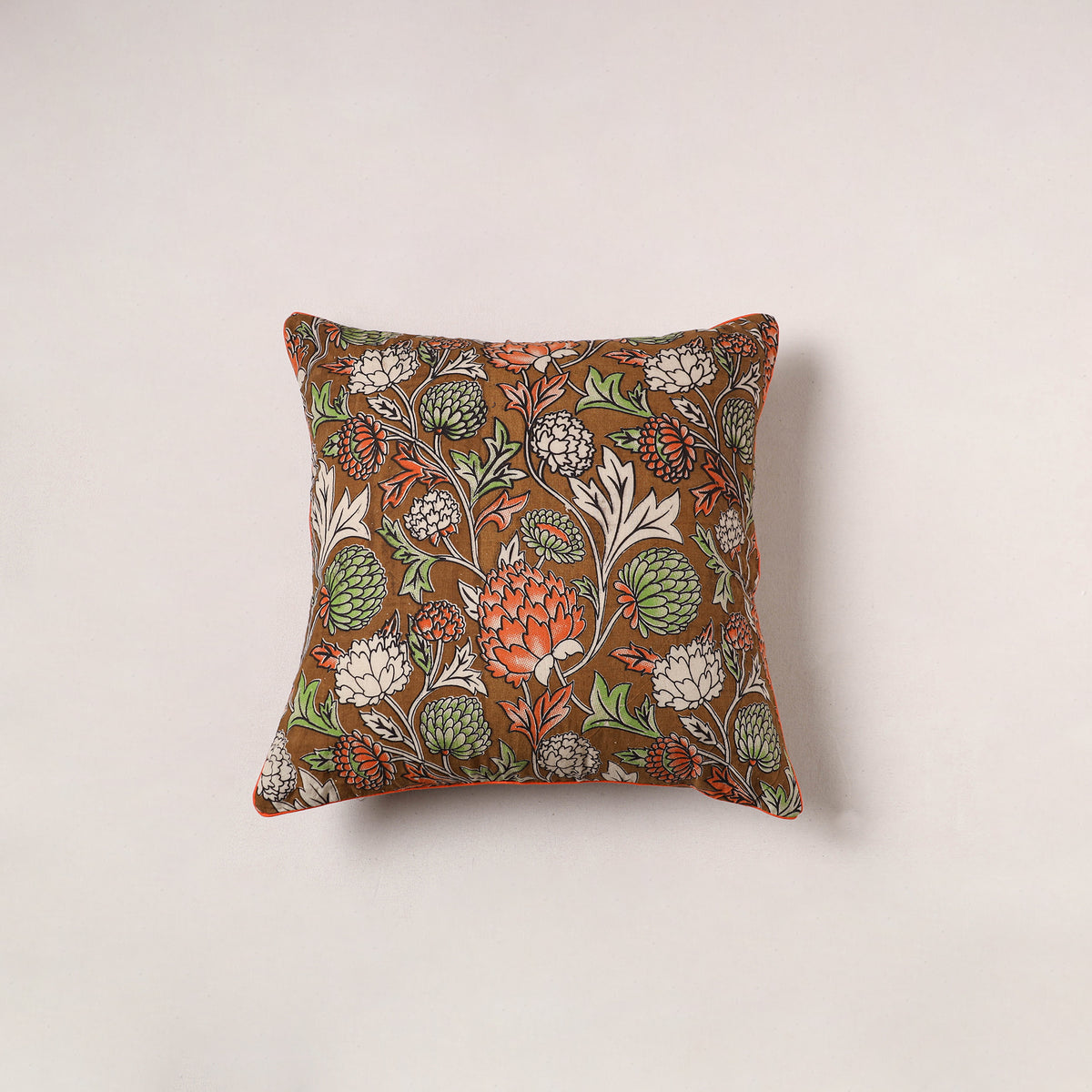 Kalamkari Print Cushion Cover (16 x 16 in) 174